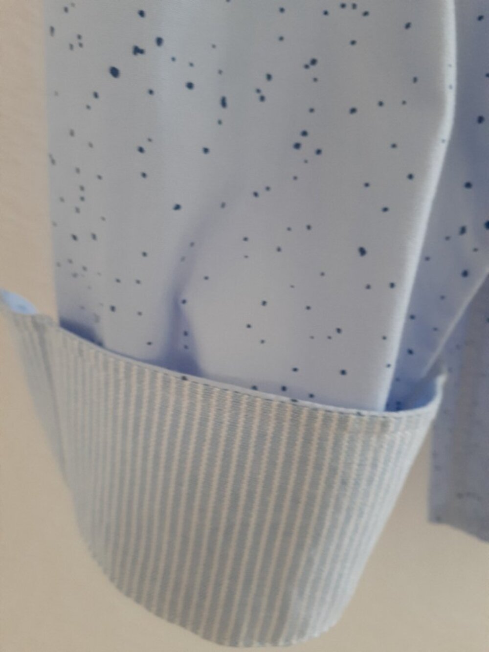 Nono Maldonado Men's New Button up long sleeve blue shirt size large 100% cotton - Picture 6 of 6
